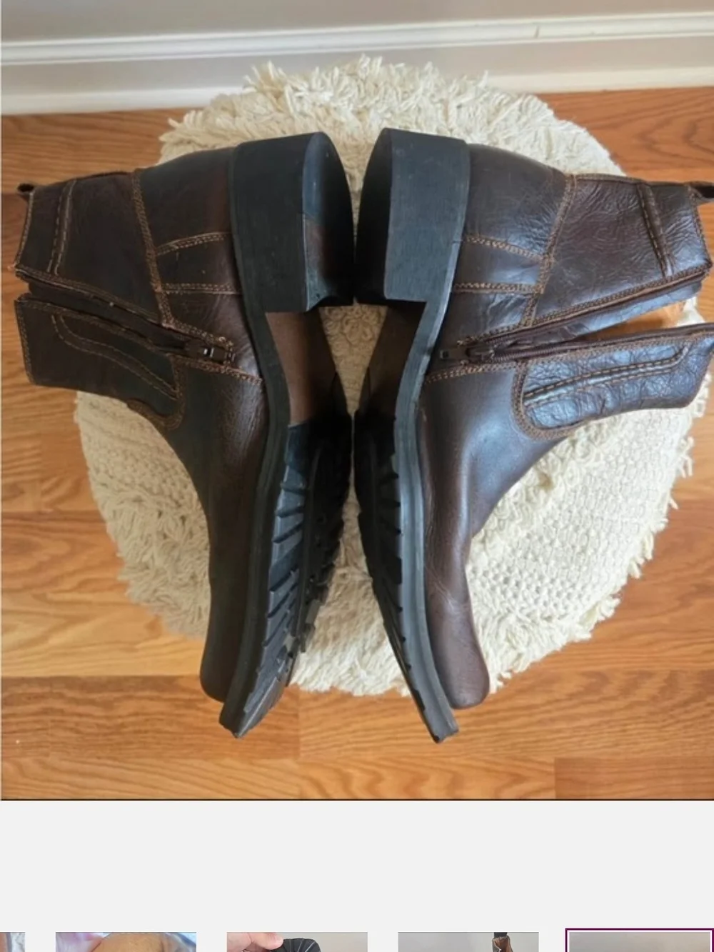 Mens BED STU Leather Boots. Like New! Size 11